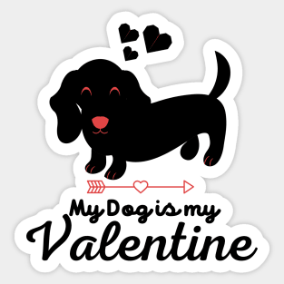 My Dog is My Valentine, Valentine's Day Sticker